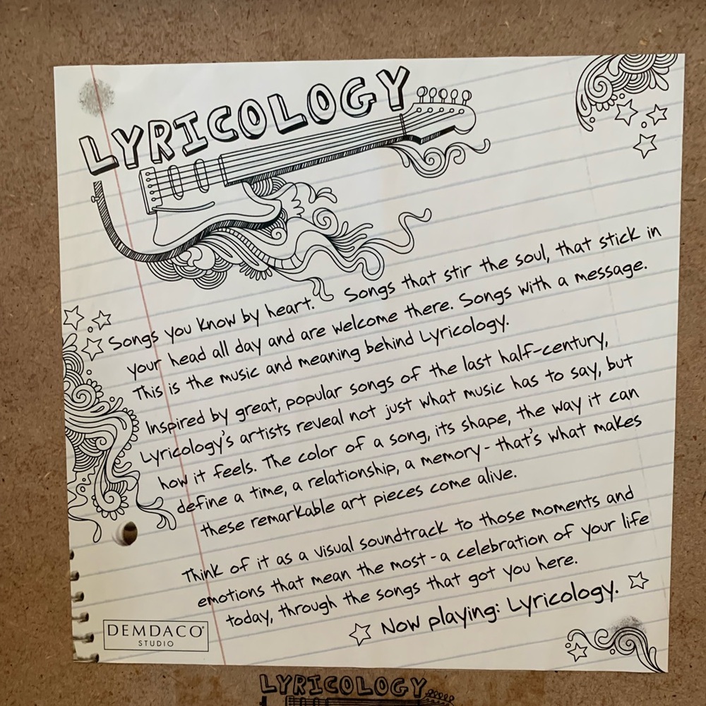 Lyricology Wall Art - Picture 2 of 3